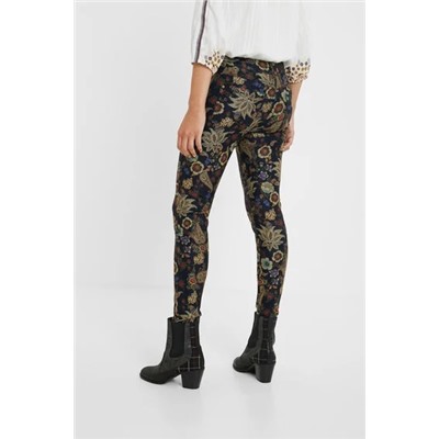 Pantalón skinny floral