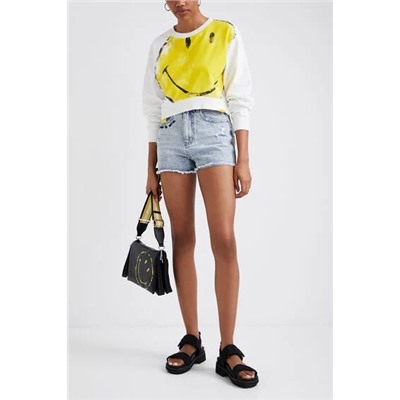 Sudadera crop Smiley®