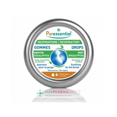 Puressentiel Respiratoire Gommes Menthe Eucalyptus 45 g