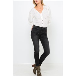 Vaquero skinny Negro
