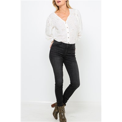 Vaquero skinny Negro