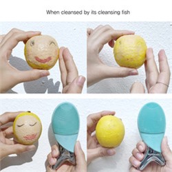 Cleansing Fish #Pink, Очищающая щетка-массажер для лица