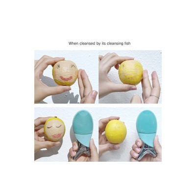 Cleansing Fish #Green, Очищающая щетка-массажер для лица