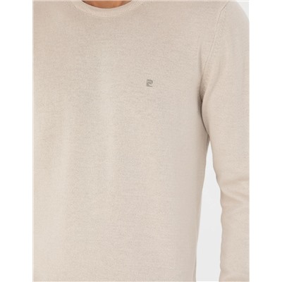 Kum Melanj Slim Fit Bisiklet Yaka Basic Triko Kazak