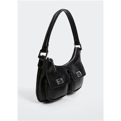 Bolso hombro bolsillos -  Mujer | MANGO OUTLET Melilla