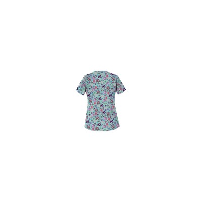 UA Beautiful Day Cool Blue Scrub Top