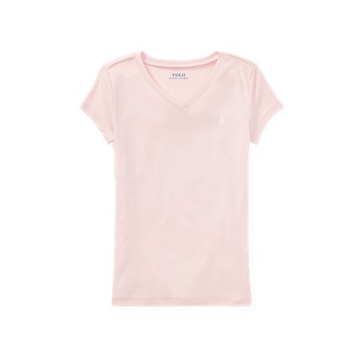 GIRLS 7-16 Cotton-Blend V-Neck T-Shirt