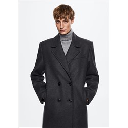 Abrigo tailored lana oversize -  Mujer | MANGO OUTLET Melilla