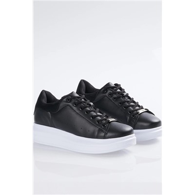 Tonny Black Unisex Siyah Beyaz Spor Ayakkabı V2alx V2ALX-0