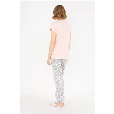 Kadın Somon Pijama Takımı
