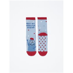 Pair of terry monster socks