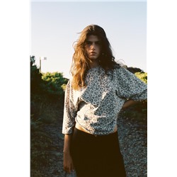 ANIMAL PRINT OVERSIZED T-SHIRT