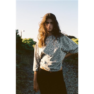 ANIMAL PRINT OVERSIZED T-SHIRT