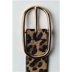 LEATHER ANIMAL PRINT BELT