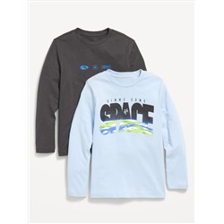 Long-Sleeve Graphic T-Shirt 2-Pack for Boys