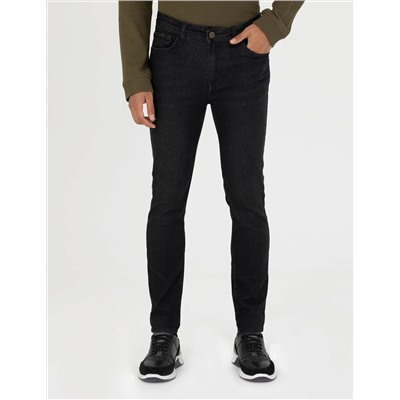 Siyah Slim Fit Jean Pantolon