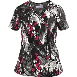 koi Stretch Scrubs Painted Skin Print Top