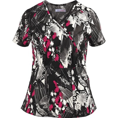 koi Stretch Scrubs Painted Skin Print Top