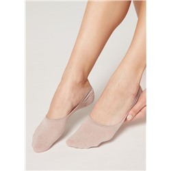 Unsichtbare Socken mit Glitzer