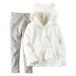 2-Piece Sherpa Hoodie & Legging Set
