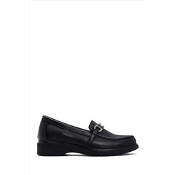 Derimod Kadın Siyah Deri Comfort Loafer 23WFD151418