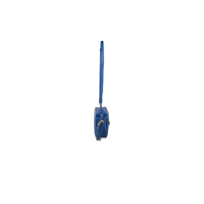 Bandolera de piel Gaby Azul