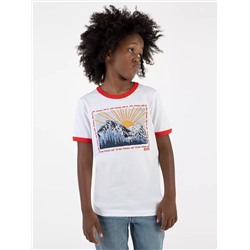 BIG BOYS S-XL GRAPHIC RINGER TEE SHIRT