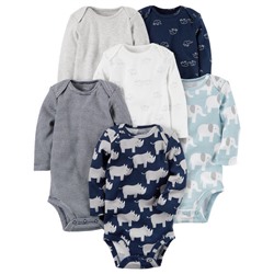 6-Pack Long-Sleeve Original Bodysuits