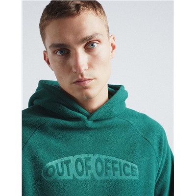 Hooded Sweatshirt, Men, Dark Green