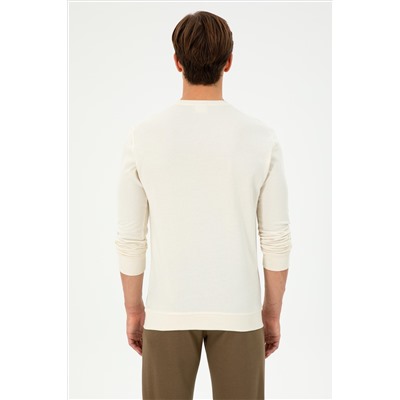 Erkek Krem Sweatshirt
