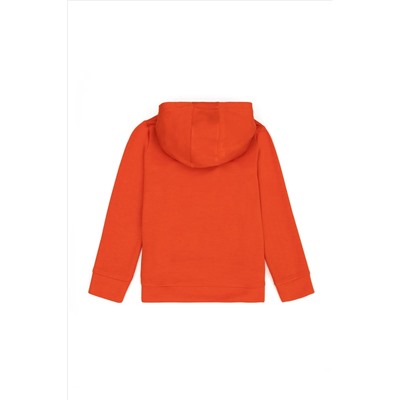 Kız Çocuk Turuncu Kapüşonlu Sweatshirt