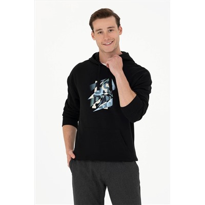 Erkek Siyah Sweatshirt