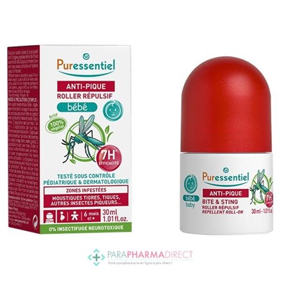 Puressentiel Anti-Pique Roller Répulsif Bébé 30 ml