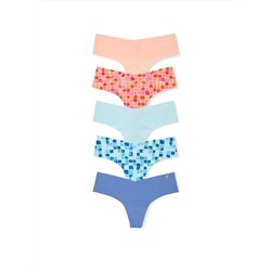 Victoria's Secret 5-Pack No-Show Thong Panties