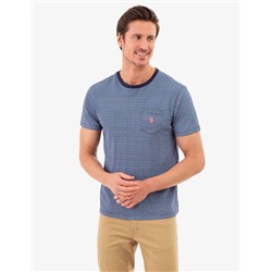 DITZY FLORAL PRINT JERSEY T-SHIRT WITH POCKET