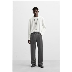 PANTALÓN CINTURÓN PLIEGUES