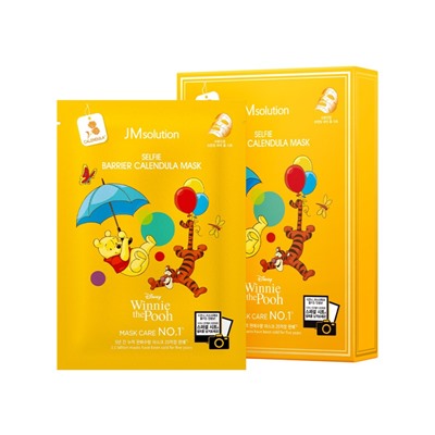 [JMSOLUTION] Маска для лица тканевая успокаивающая ЭКСТРАКТ КАЛЕНДУЛЫ Disney Collection Selfie Barrier Calendula Mask, 30 мл