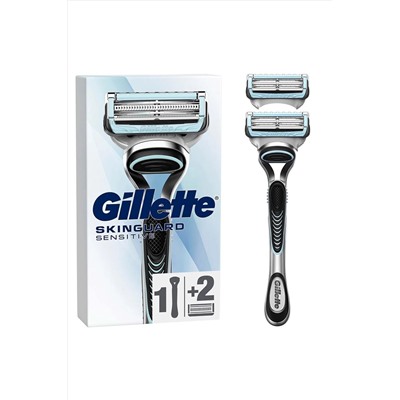 Gillette, Skinguard Sensitive Tıraş Makinesi + Yedek Tıraş Bıçağı