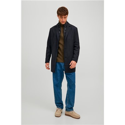 Chaqueta efecto doble prenda Azul marino