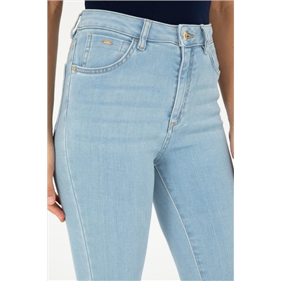 Kadın Açık Mavi Skinny High Waist Fit Jean Pantolon