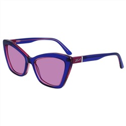 Karl Lagerfeld Women's Blue Cat-Eye Sunglasses