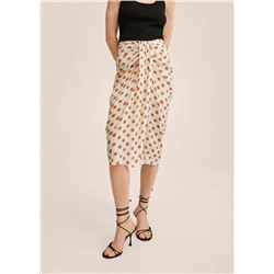 Falda lunares plisada -  Mujer | MANGO OUTLET Melilla