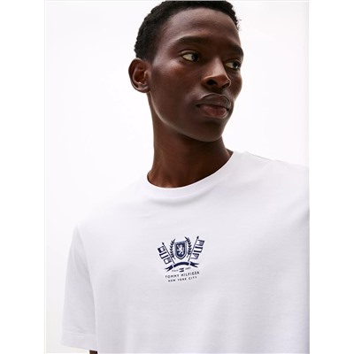 Embroidered Crest Logo T-Shirt