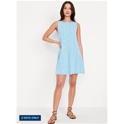 Sleeveless Mini Swing Dress