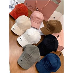 Вельветовая бейсболка унисекс  MiuMi*u