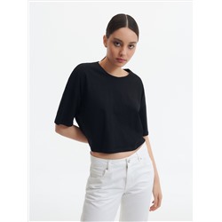 Crop Top mit hohem Baumwollanteil