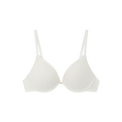 GORGEOUS Sujetador push up encaje tul blanco