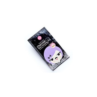 Угольная маска-патч для носа от черных точек (1 шт) Cathy Doll  / Cathy Doll Charcoal Nose Cleansing Strip 1 Pcs.