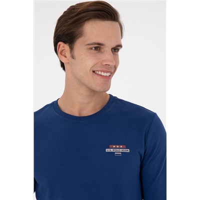 Erkek İndigo Sweatshirt