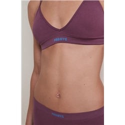 Sujetador seamless triangular burgundy